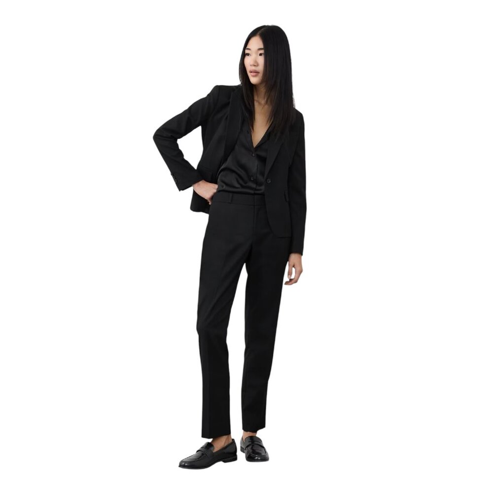 NWT Banana Republic Ryan Curvy Fit Trousers 8 Tall Stretch Twill Workwear